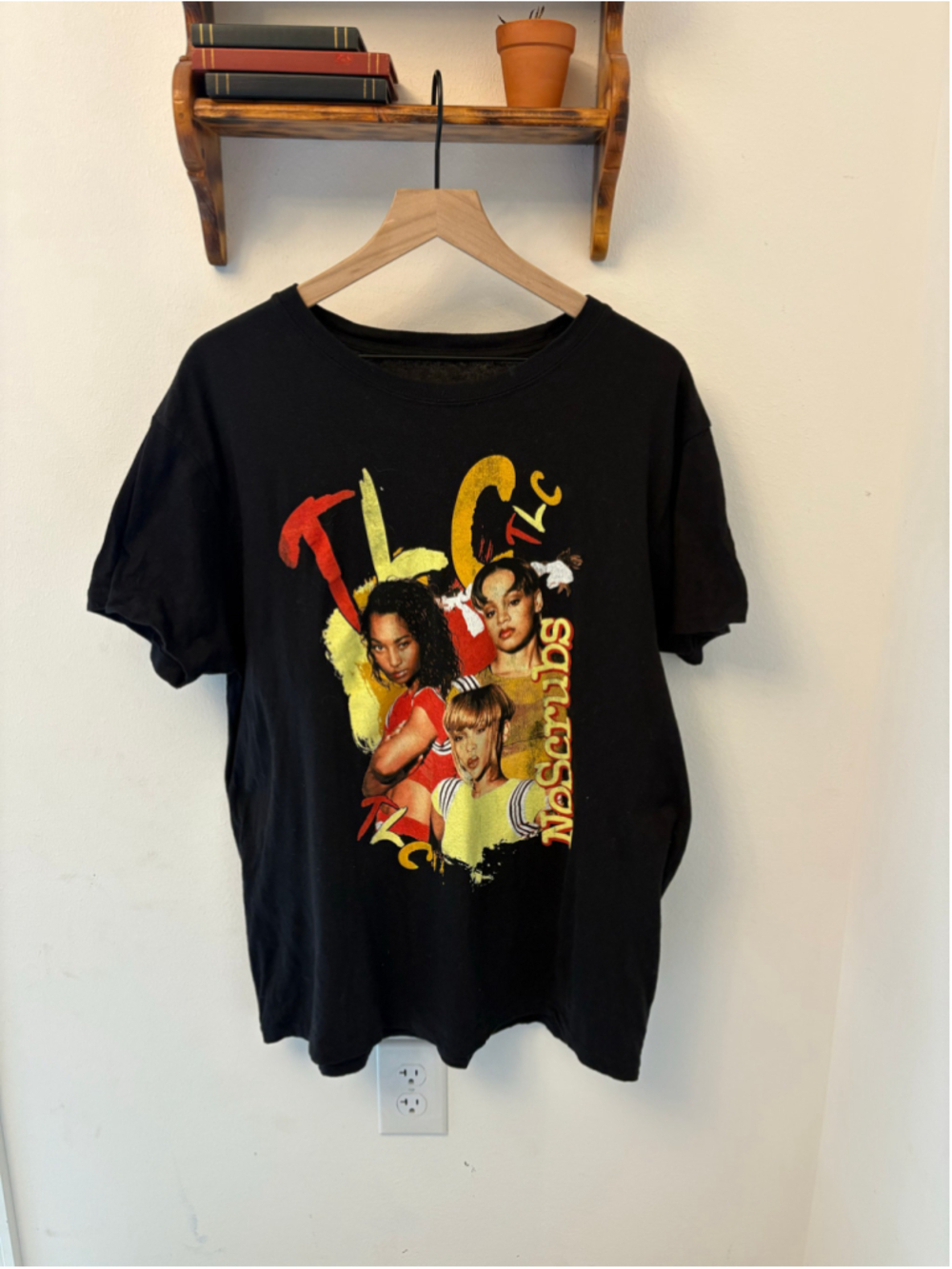 TLC “No Scrubs” Graphic Tee Y2K 90s R&B Music Shirt XL Black